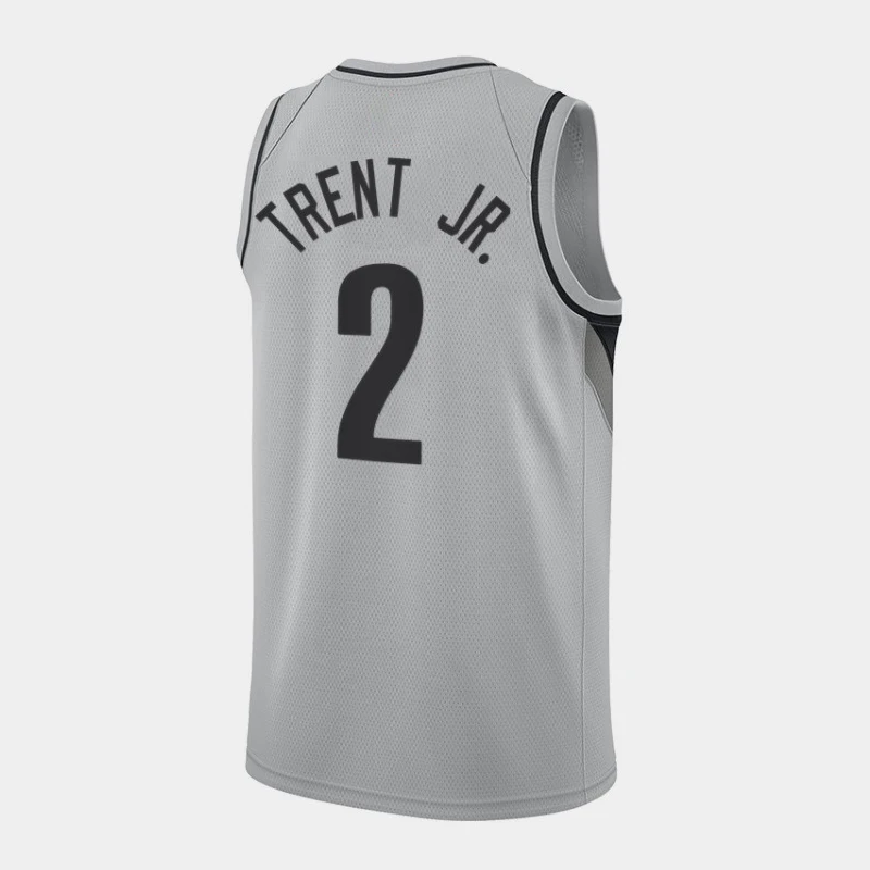 

New Basketball Jersey #3 Damian Lillard Muc Mccollum Men Cotton Tees Short Sleeve Fashion European T-shirts Streetwear White