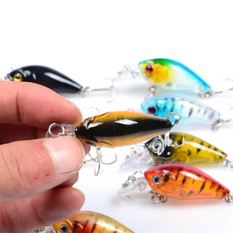 Рыболовные приманки мини твердая приманка VIB с тройным крюком спасательная