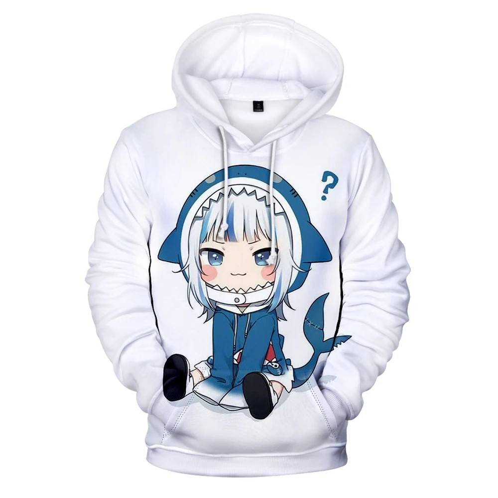 

Novelty 3D Men/women Autumn Fashion Sweatshirt Popular Anime Gawr Gura 3D Print Hoodies Casual Loose Sweatshirt Gawr Gura Hoody