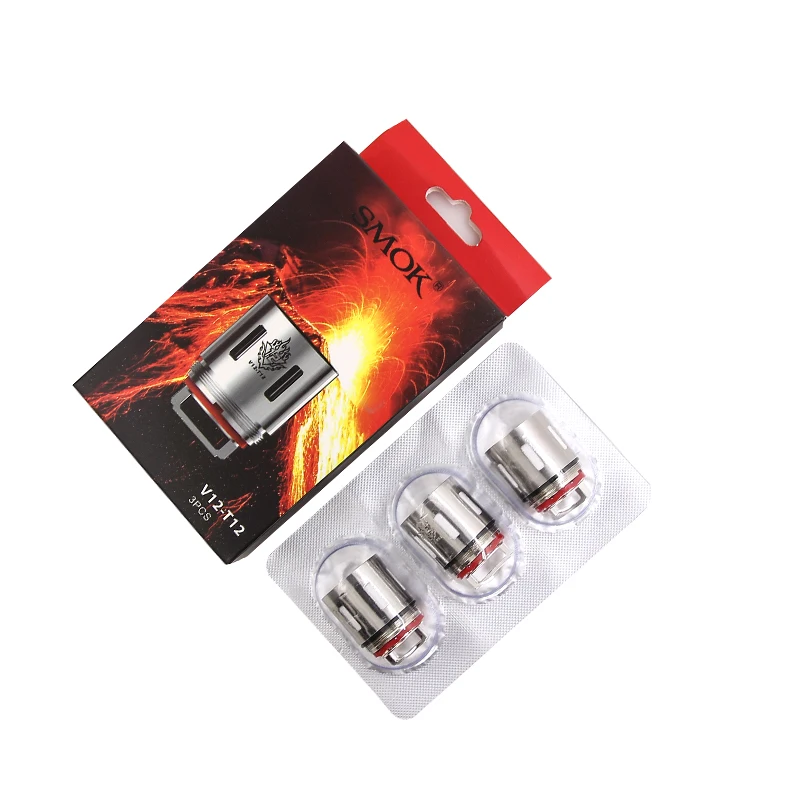 3 шт. SMOK TFV12 катушка головы V12 T12 Q4 T6 X4 T8 RBA сопротивление ядро DS двойной Замена резистора для TFV12 атомайзер танк