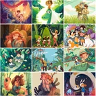 Набор для творчества с мультяшной девушкой, картина 5D, декоративно-прикладное искусство для взрослых, украшение для комнаты с алмазами для маленьких девочек, бижутерия, вышивка крестиком, домашний Настенный декор