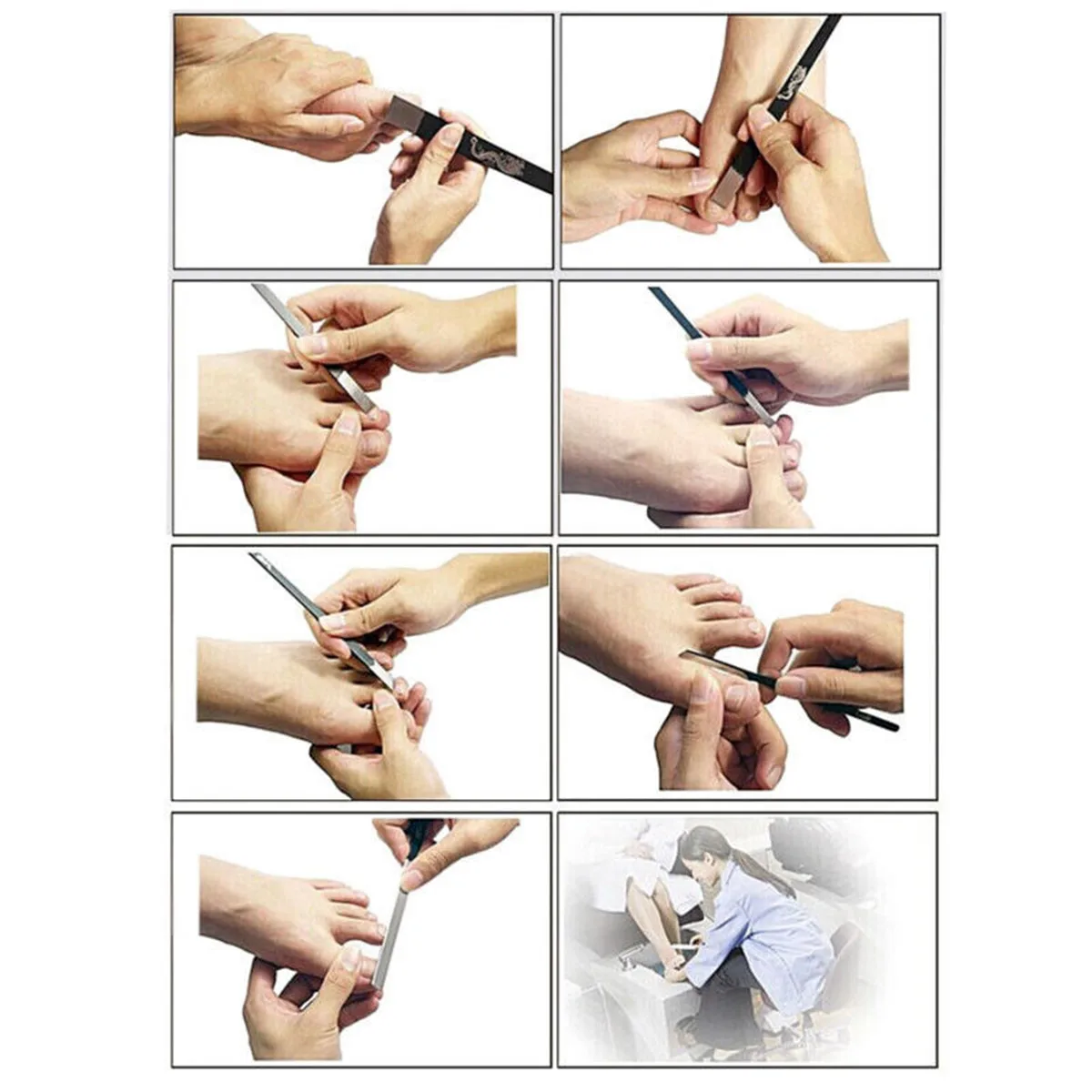 3 шт. инструмент для педикюра нержавеющая сталь