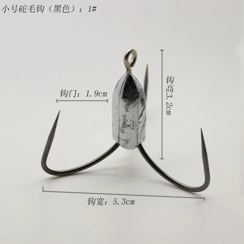 Тройные рыболовные крючки POETRYYI 1 шт./компл. с бородкой из углеродистой стали супер