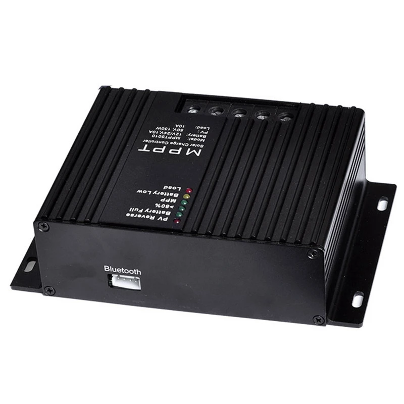 

10A MPPT Solar Controller 12V/24V Auto with Load Output Function, External LCD Monitor and Bluetooth Dongle APP Display