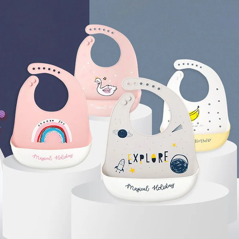 

Детские нагрудники из пищевого силикона, ткань для кормления младенцев, детский домашний шарф, водонепроницаемые детские слюнявчики с муль...