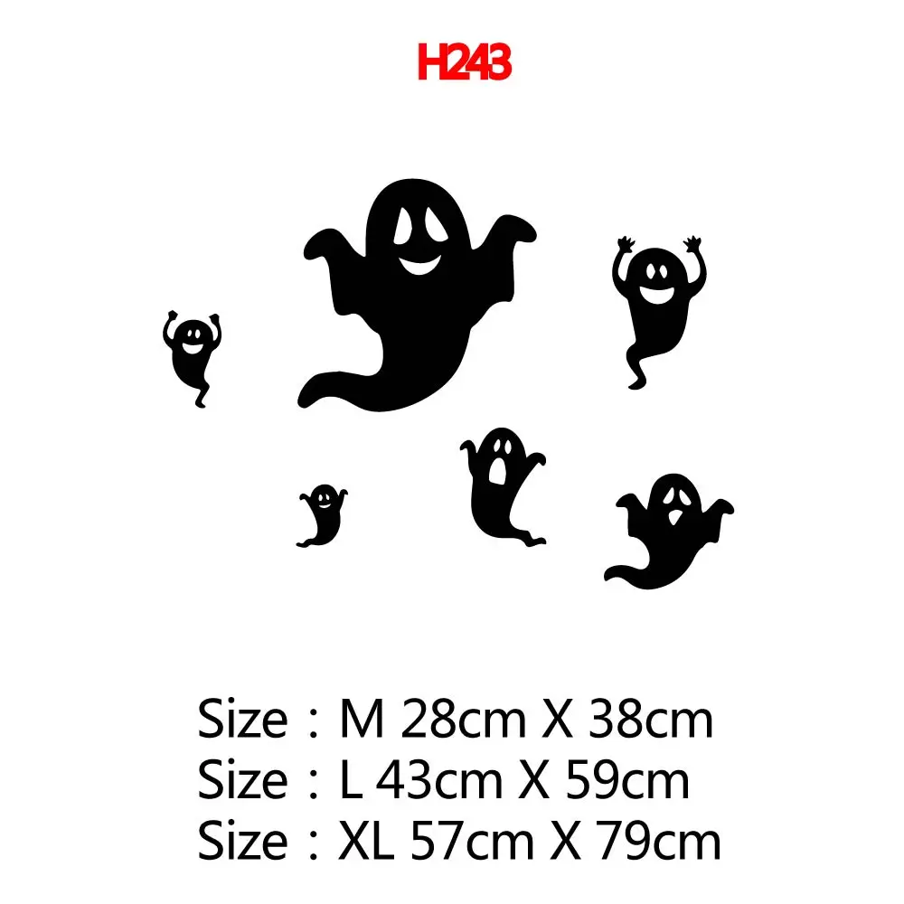 Holloween ghost домашний Декор виниловые настенные наклейки для детской комнаты декор