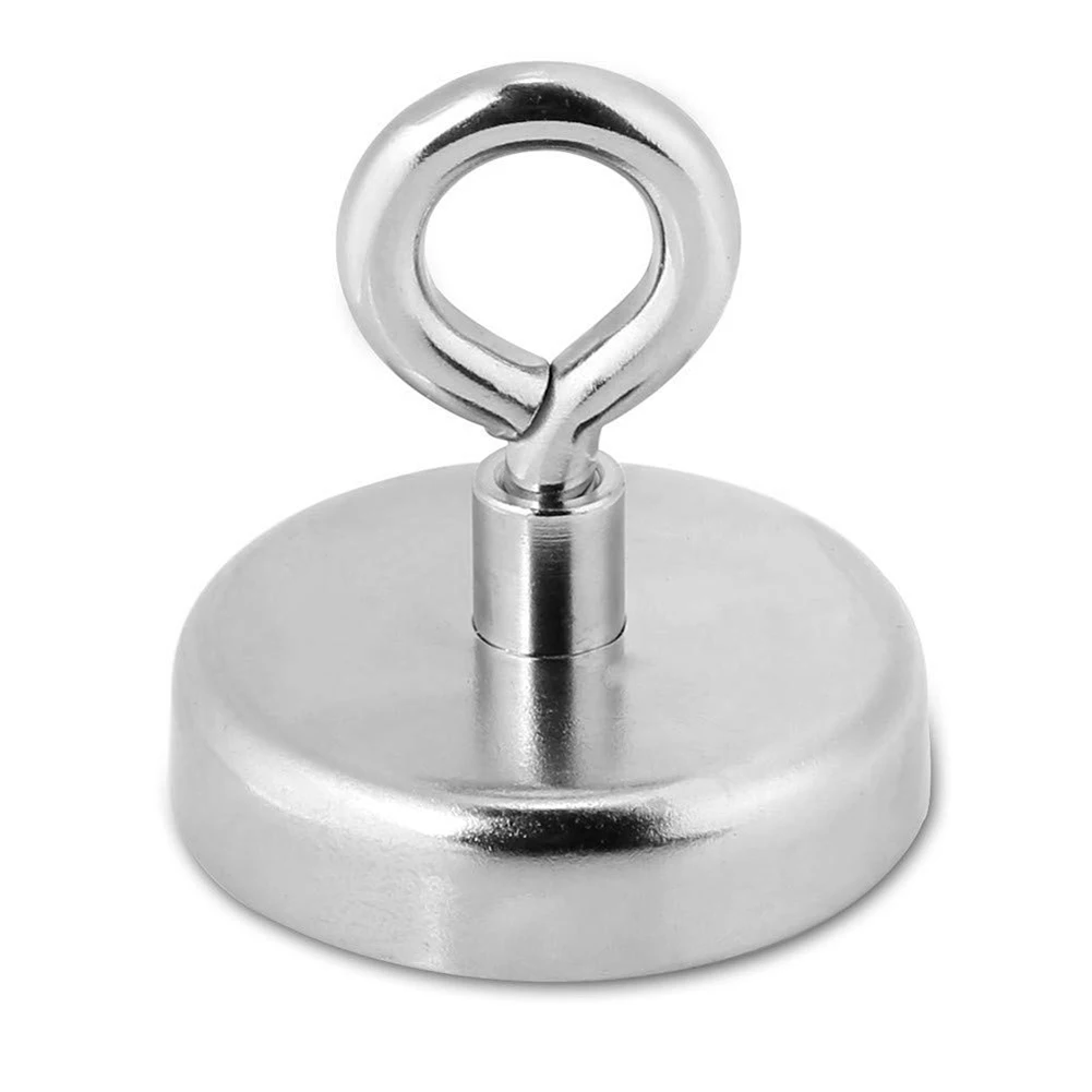 

Strong Neodymium Magnet Round Pulling Force River Fishing Magnetic Eyebolt New AUG889