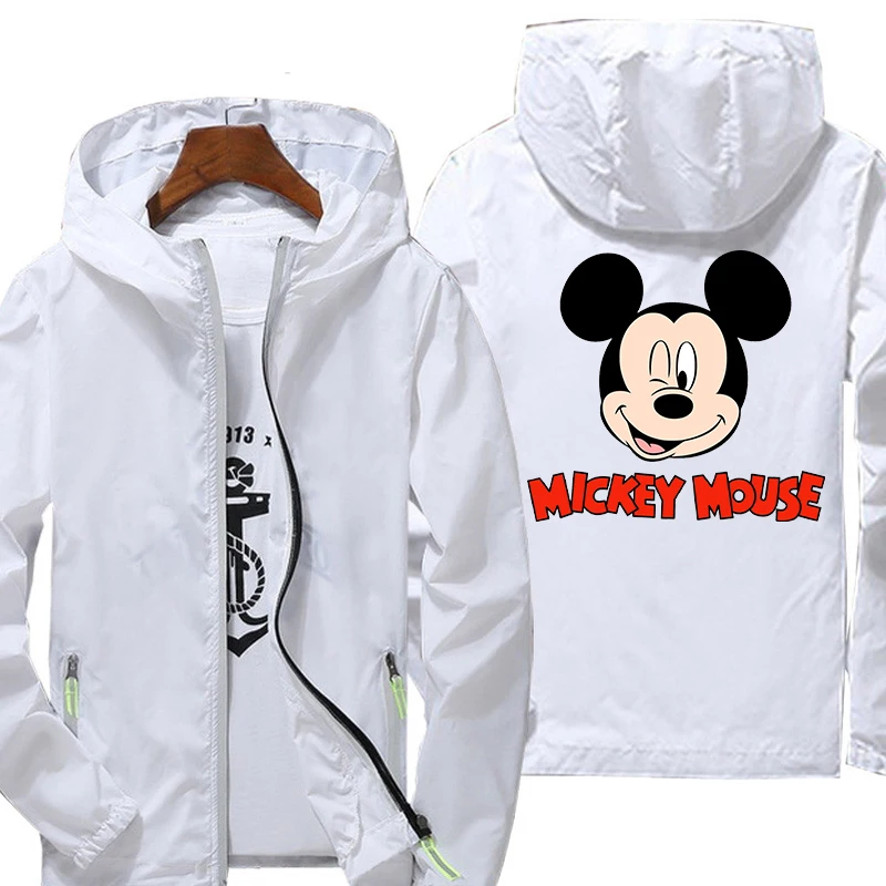 

Водонепроницаемая куртка с капюшоном и принтом Микки Мауса