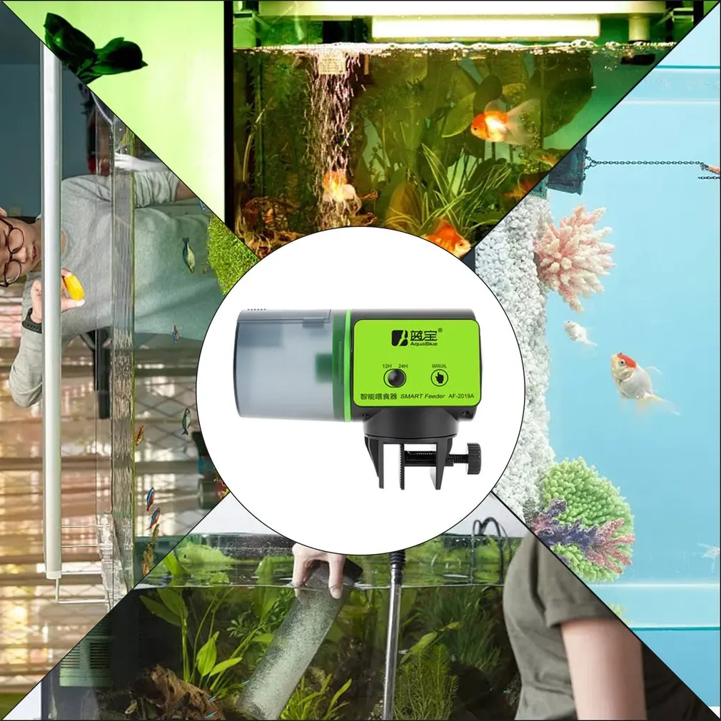 

Smart Automatische Fisch Feeder Aquarium Feeder Aquarium Auto Ftterung Spender mit LCD Zeigt Timer Aquarium Zubeh
