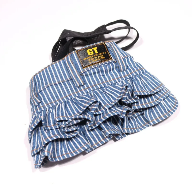 Товары для домашних животных собак Одежда кошек Модные джинсовые платья