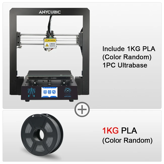 I3 Mega Add 1kg Anycubic I3 Мега 3d принтер полная металлическая рамка ультрабраз платформа Настольный филаментный экструдер комплект дешевые 3d принтеры FDM 3d Drucker - Цвет: I3 Mega Add 1kg