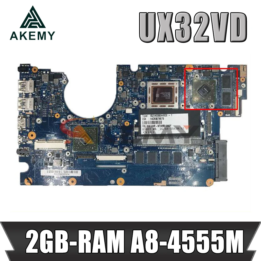 

Материнская плата для ноутбука ASUS UX32VD UX32V материнская плата с 2GB-RAM A8-4555M V1G GPU