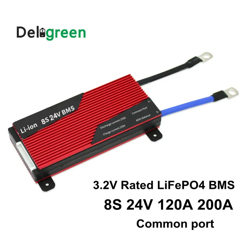 Deligreen 8S 120A 150A 200A 250A 24 в PCM/PCB/BMS для аккумуляторной батареи 3 2 LiFePO4 18650 литий ионный