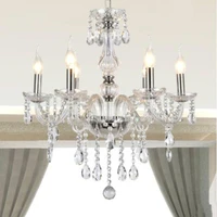 cheap crystal chandelier home lighting lustres de cristal e14 bulb light fixtures chandelier and pendant living room indoor lamp