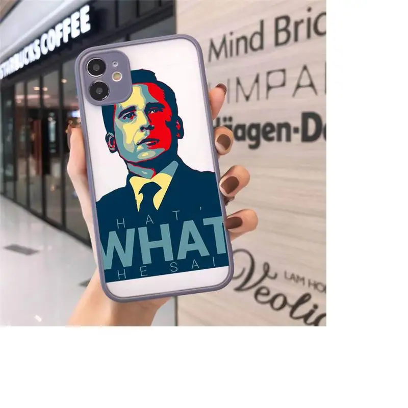 

The office tv show What She Said Phone Cases Matte Transparent for iPhone 7 8 11 12 s mini pro X XS XR MAX Plus cover funda