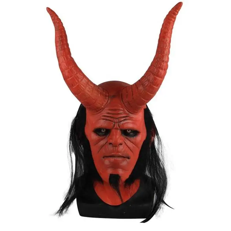 Маска из фильма Hellboy: Rise of The кровь Queen маска бычьего рога маски для косплея правой