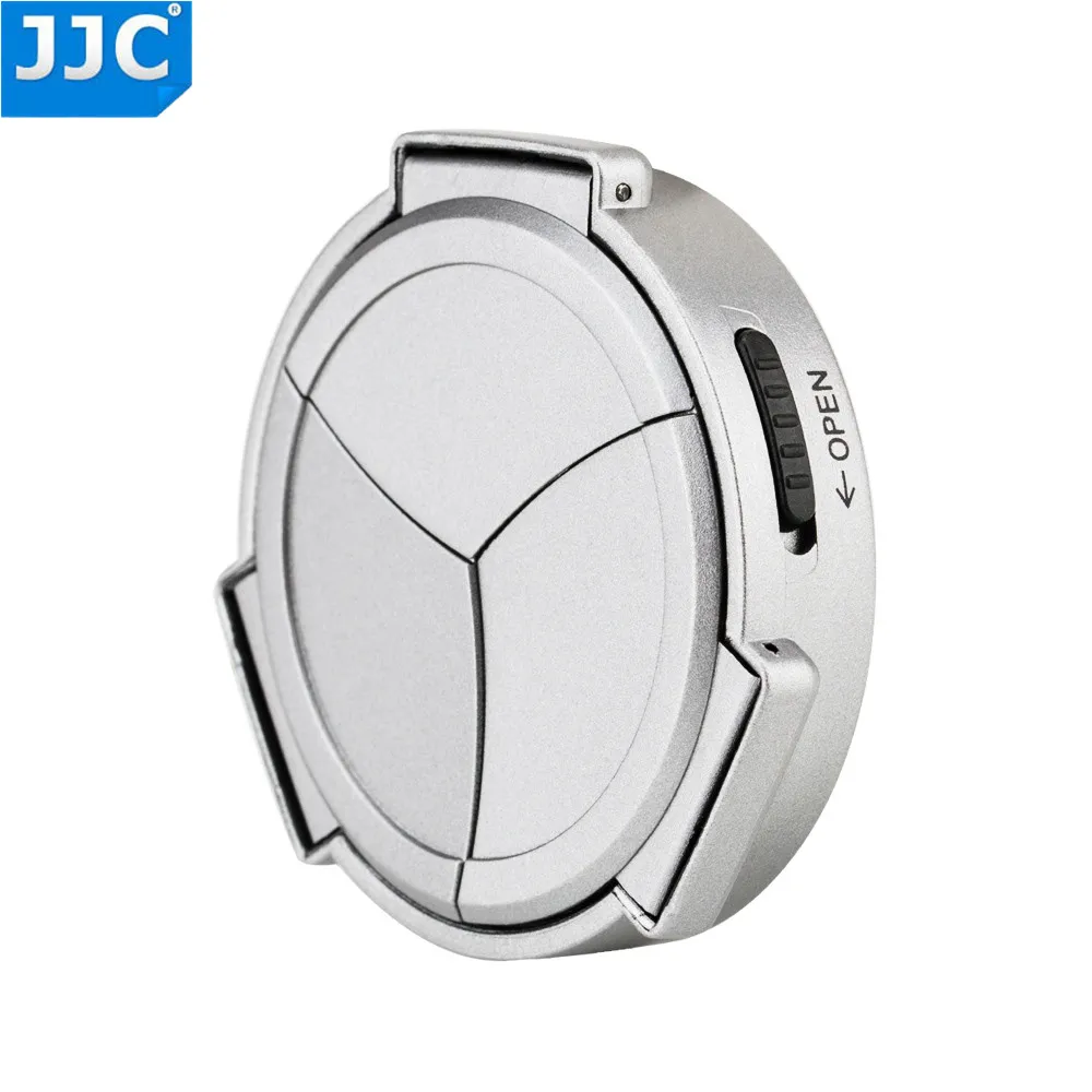 Автокрышка объектива JJC для камеры Fujifilm FINEPIX X100 X100S X100T X100F X70 серебристый и черный