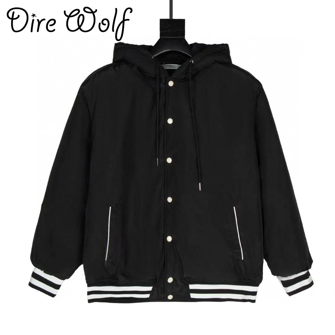 

Ветровка женская с капюшоном, модная Элегантная куртка-бомбер на молнии, Повседневная Верхняя одежда в стиле колор-блок, дождевик на осень