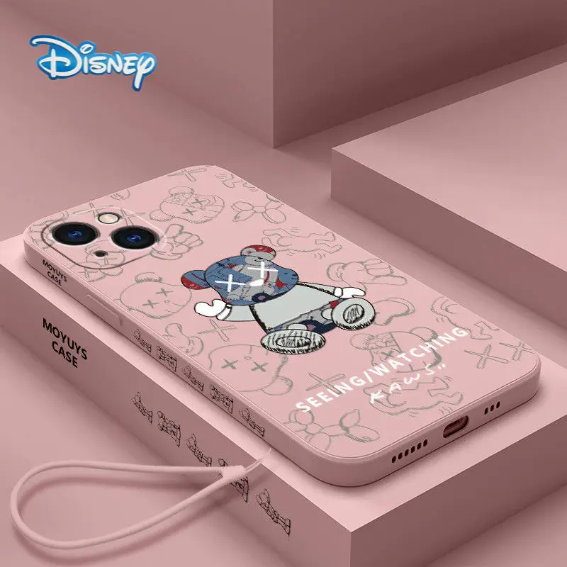 

Disney Cartoon Mobile Phone Case for iPhone 13 13Pro 12 12Pro 11 Pro X XS MAX XR 7 8 Plus Couples Cute Anti-Fall Cover