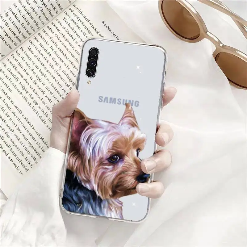 

Yorkshire terrier PhoneCase Transparent for Samsung A71 S9 10 20 HUAWEI p30 40 honor 10i 8x xiaomi note 8 Pro 10t 11 mobile bags