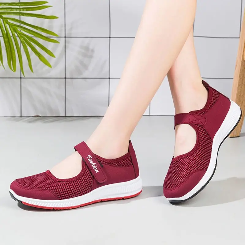 Women Casual Boat Shoes Ladies Slip On Ballet Flats Comfy Soft Zapatos Mujer Mother Red Pink Black Walking Footwear 2021 Summer
