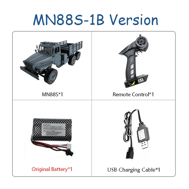 MN88S Урал 1:16 6WD синий RTR MN88S Урал 1:16 6WD синий RTR