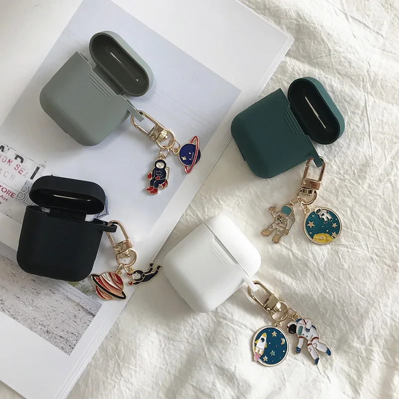 Роскошная Милая подвеска Звезда Луна для Apple Airpods 1 2 аксессуары чехол наушников