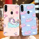 Мягкий чехол для Samsung Galaxy A11, A12, A10, A20, A30, A40, A50, A70, A10s, A20s, A30s, A50s, A01, A2Core, A21s, A31, 51, 71, с изображением единорога