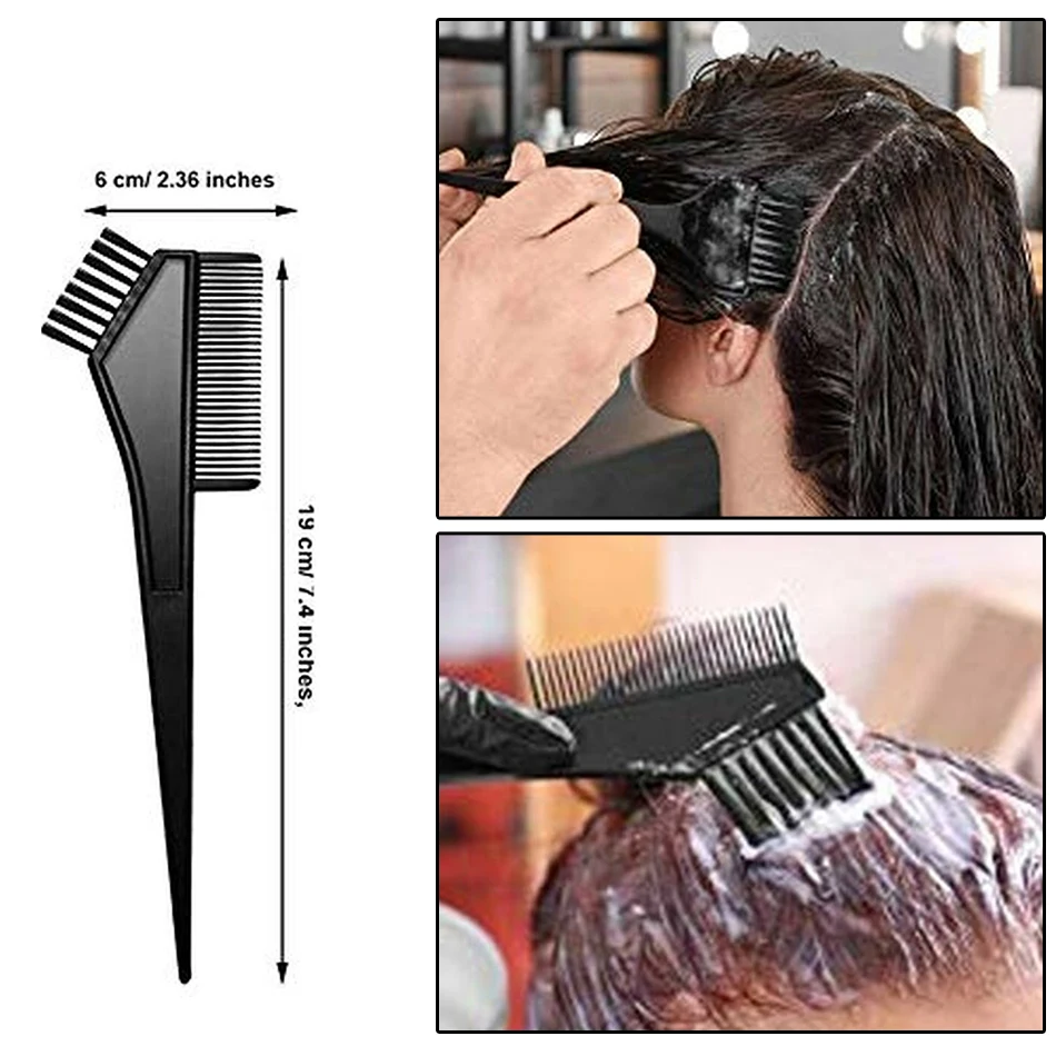 

22 PCs Hair Dyeing Tool Set HairColor Mixing Dye Bowl Comb Brush Styling Hair Tint Tool Set Shower Cap