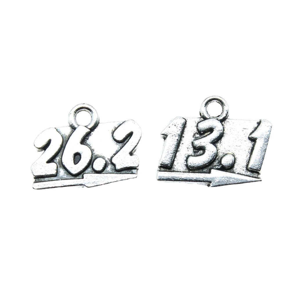 10 шт. антикварные подвески из серебра Цвет марафона Подвески Кулоны нержавеющей