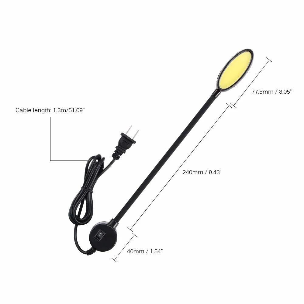 Light led cob for sewing machine super brightness 3w/6w/8w 110-265v working light home back bench press |