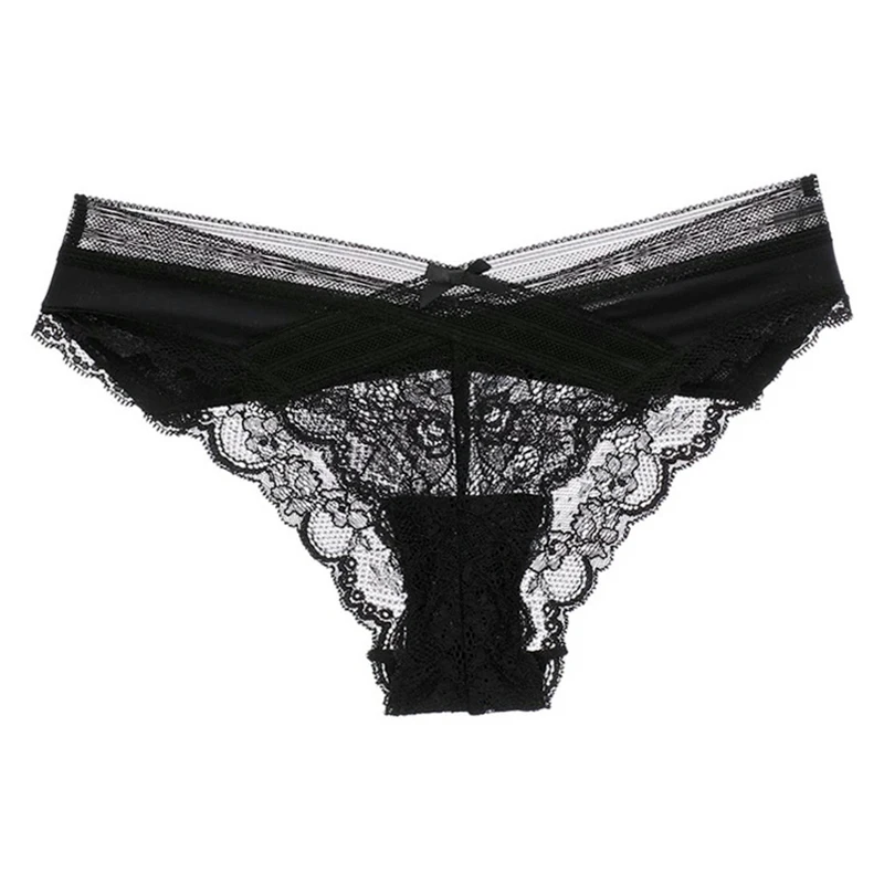 

Hot sexy women's underwear mesh full lace low waist Sexy Panties transparent quick lingerie traceless underwear women's briefs