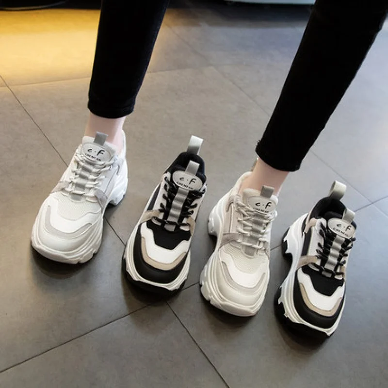 

Little white shoes women's daddy shoes women's new net red sports women's shoes thick soles shoes