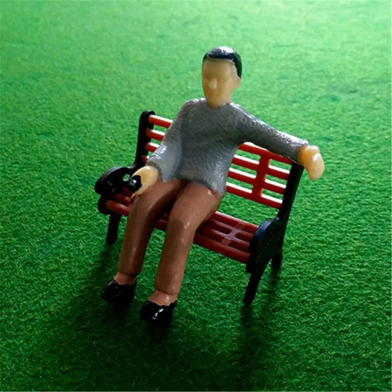 

100pcs Lot Painted Model Train Seated Figures People Passengers 1:50 O Layout