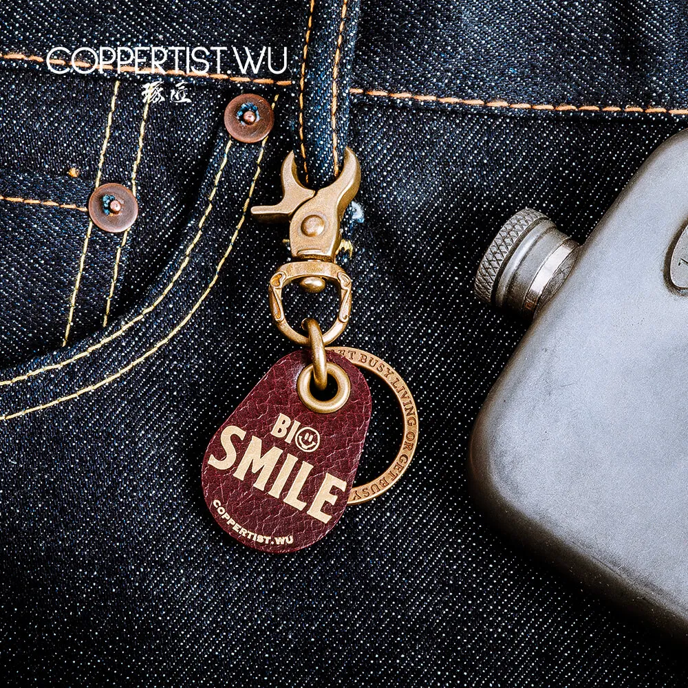 COPPERTIST.WU ручная работа бронзовые брелки для мужчин легко зажимаемые