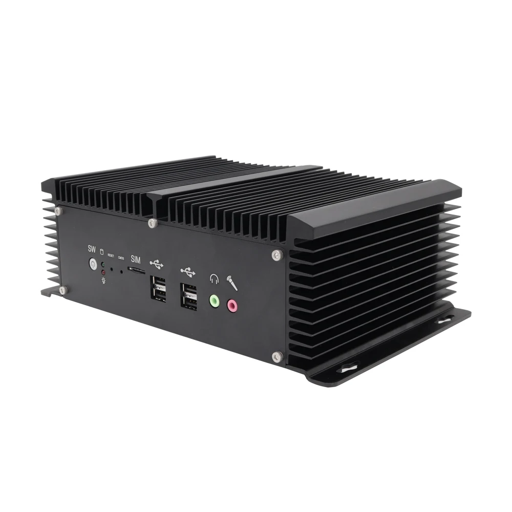 Industrial Fanless Computer i7 8550U 7500U i5 8250U 2*Lan 2*RS232 Windows10 Pro 8*USB HD VGA Mini Pc Linux Small Desktop WiFi | Компьютеры