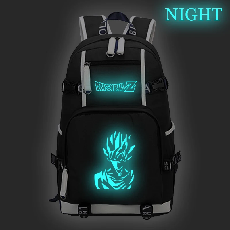 Аниме Dragon Ball рюкзак с отражающими вставками для подростков мальчиков и девочек