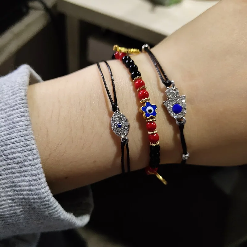 

2021 New Blue Eye Beaded Bracelet Evil Eye Bohemia Bracelet Charms Bangles for Women Jewelry Friendship Bracelets Pulseras
