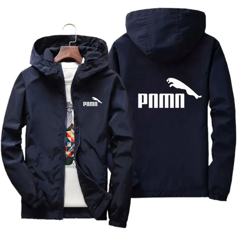 

2020 new spring / summer printed men's jacket casual hooded Baseball Jacket new autumn reflective zipper windbreaker + outdoor s