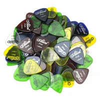alice 100pcs extra heavy 1 5mm transparent glossy guitar picks plectrums polycarbonate for electric guitar