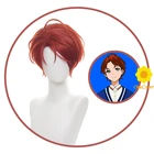 Аниме чудо яйцо приоритет момое Sawaki Косплэй парик темно-красного цвета с короткими волосами реквизит термостойкие волокна волос + парик Кепки вечерние ролевая игра