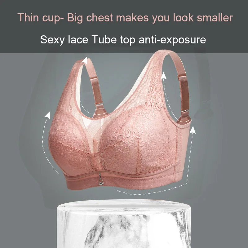 Женское нижнее белье большого размера с кружевными вставками без стального