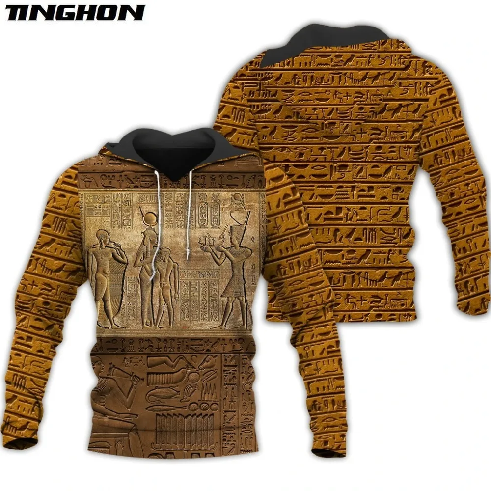 

XS-7XL Mysterious retro ancient egypt Pharaoh totem 3d hoodies/Sweatshirt Winter autumn funny long selvee streetwear 14