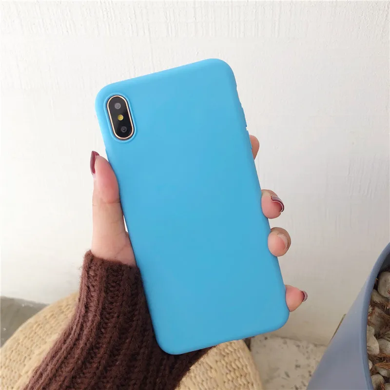 Ktggj-tlan Силиконовый матовый чехол ярких цветов для iPhone XS Max XR X 10 8 7 6 6S Plus, модный простой мягкий чехол из ТПУ для iPhone 11 Pro Max Funda - Цвет: Ktggj-tlan