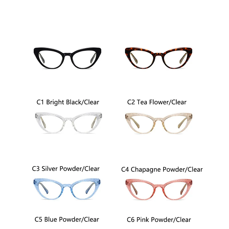 Очки с защитой от синего света прозрачные зеркальные модные женские очки