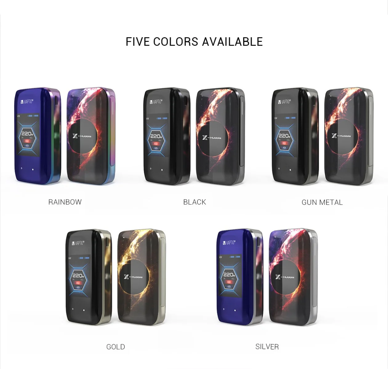 Vaptio X-Hubble Mod и MOVE 80 Mod Vape Mod электронная сигарета 510 резьба внешняя 18650 батарея