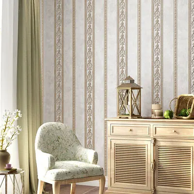 7191-11 Strip Классический американский Стиль 3D цветочные обои Home Decor для Гостиная Спальня стен полосы обои AB версия papel tapiz - Цвет: 7191-11 Strip