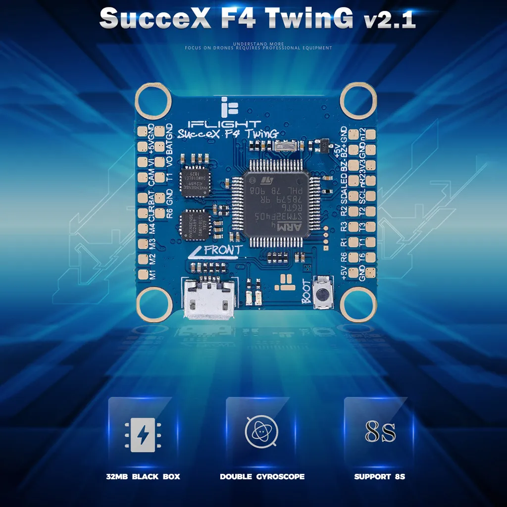 Контроллер полета iFlight sucex F4 V2.1 TwinG (Dual ICM20689) для FPV RC Drone | Автомобили и мотоциклы