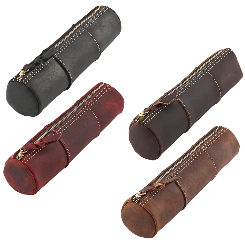 PPYY Новинка Сумка карандаш из натуральной кожи на молнии ручная работа винтажный