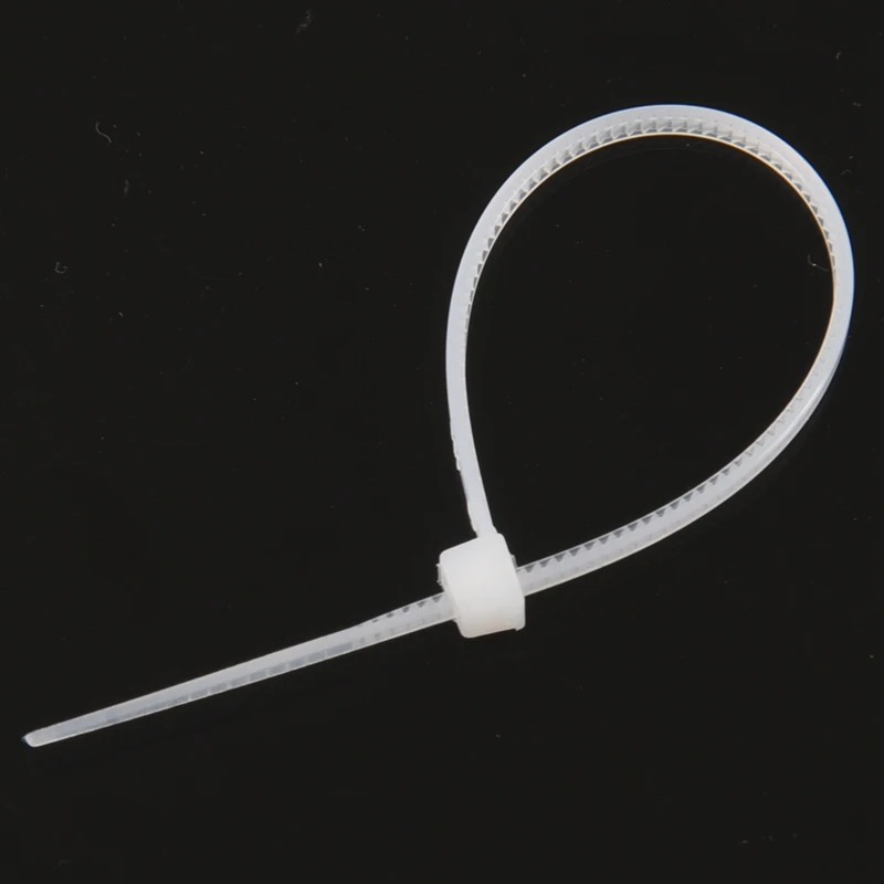 100 шт прочных кабельные стяжки/галстук бабочка обертывания стяжки Цвет: белый